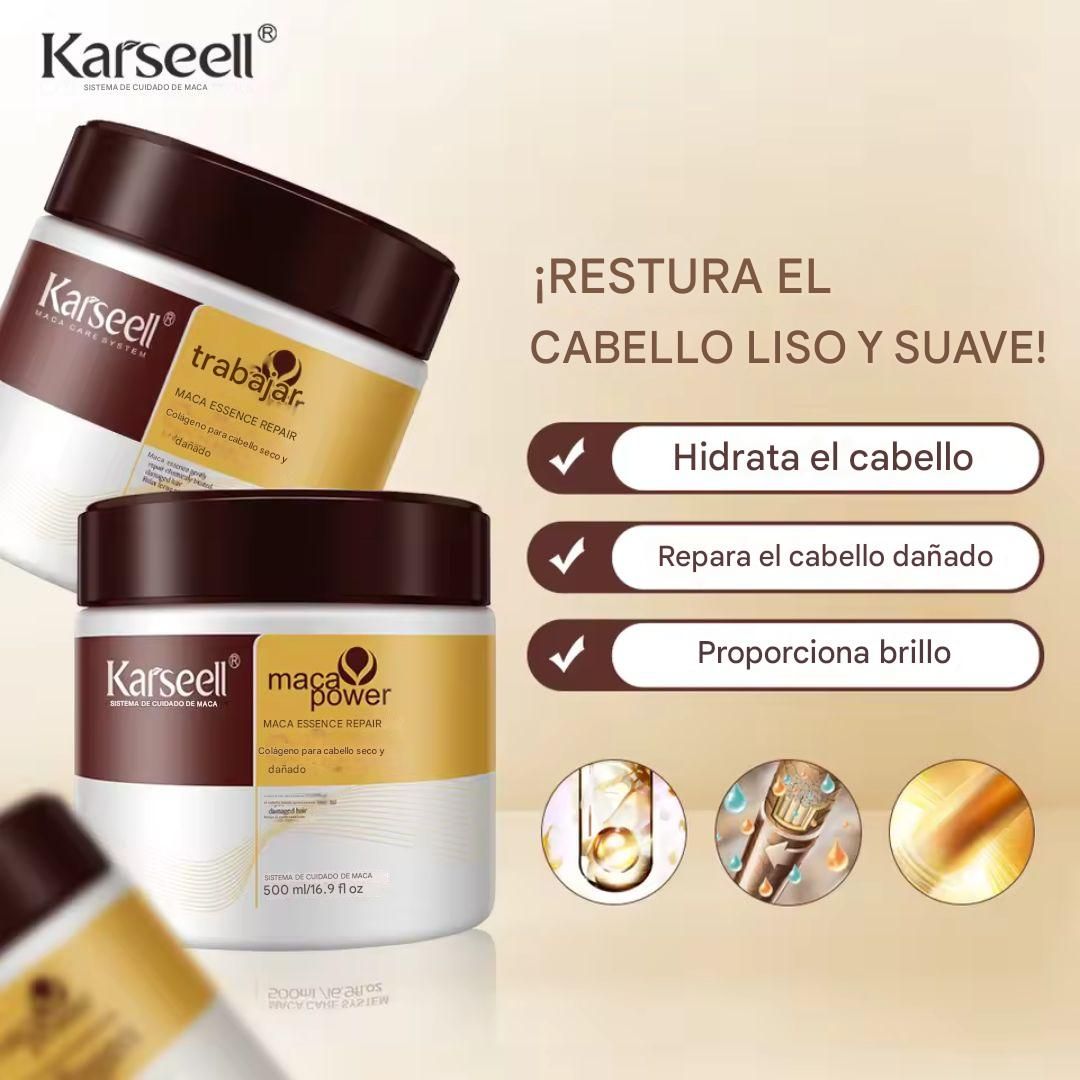 Mascarilla Capilar Reparación 500ml + Crema de jengibre Crecimiento OFERTA ESPECIAL, producto 100% ESPAÑOL