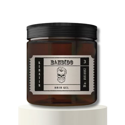 Bandido Keratin Hair Gel 500 ml: Fijación 12 h, Suavidad y Brillo Natural