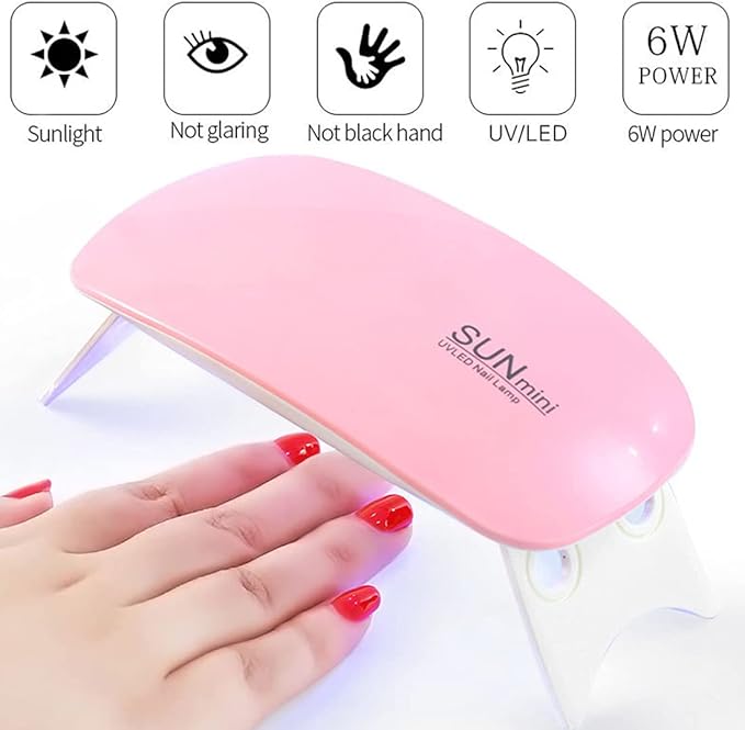 Mini lámpara LED para uñas portátil