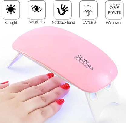 Mini lámpara LED para uñas portátil