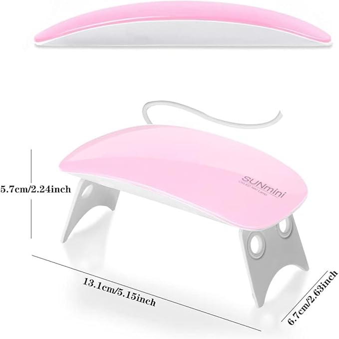 Mini lámpara LED para uñas portátil