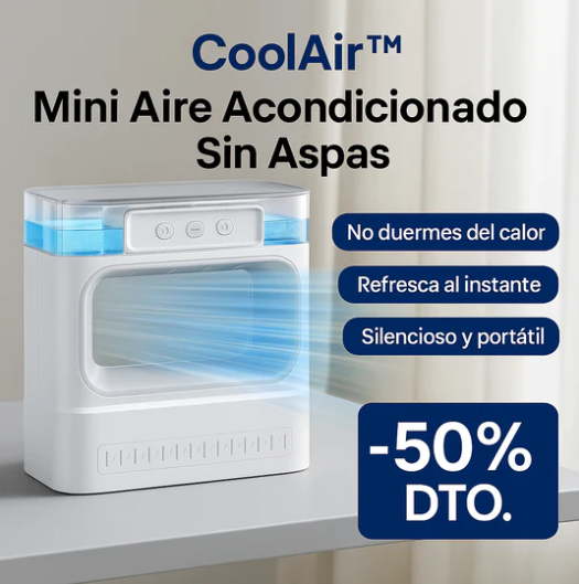 Mini aire acondicionado portátil sin aspa