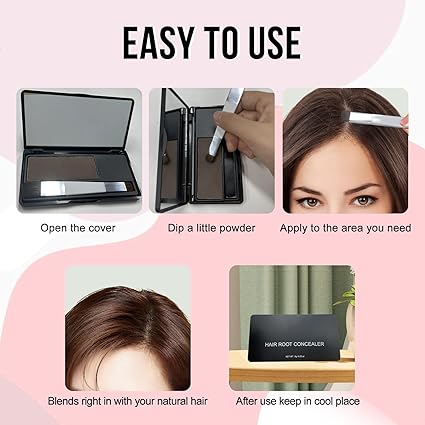 Tinte para el cabello para cubrir la raíz al instante negro