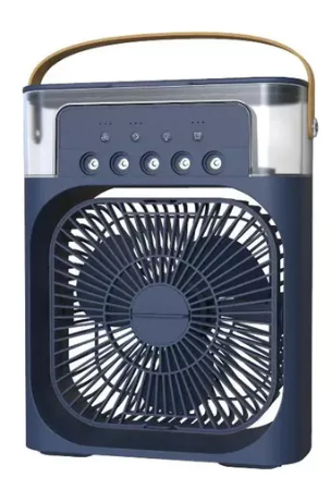 Ventilador humidificador de nebulización azul